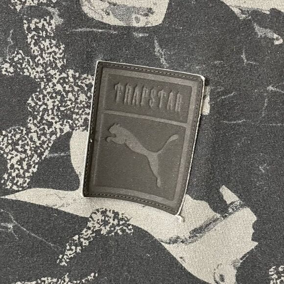 Puma X Trapstar Black and Gray Camouflage Logo Tee Revolve XXL - Picture 6 of 13